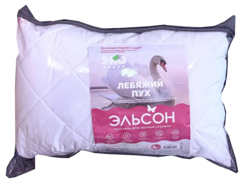 ЭЛЬСОН подушка 50*70см микрофибра+лебяжий пух
